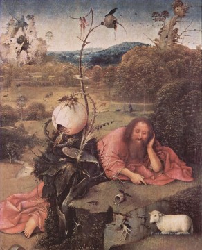  dit Art - saint Jean le baptiste en méditation 1499 Hieronymus Bosch